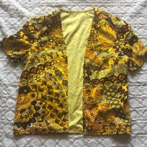 Vintage yellow 70s cropped jacket